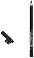 Akcesoria i kosmetyki do stylizacji brwi - Affect SHAPE&amp;COLOUR EYEBROW PEN - Kredka do brwi ze szczoteczką - BLACK AFFCPDZBL - miniaturka - grafika 1