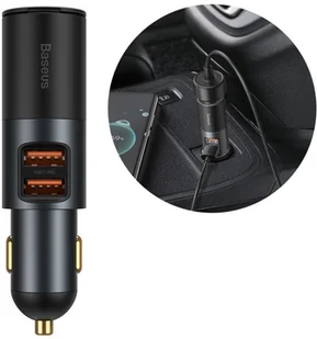 Baseus Share Together ładowarka samochodowa 2x USB / gniazdo zapalniczki 120W Quick Charge Power Delivery szary (CCBT-D0G) - Ładowarki samochodowe - miniaturka - grafika 2