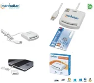 Czytniki kart pamięci - Manhattan Czytnik kart I-CARD CAM-USB USB 1.1 Smart Card biały PAMHCKBZ0010 - miniaturka - grafika 1