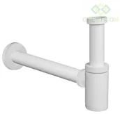 Syfony - Laveo Laveo Syfon łazienkowy okrągły biały CKS 661D - miniaturka - grafika 1