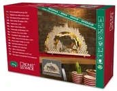 Pozostałe oświetlenie - Konstsmide 2827  100 LED drewniany świecznik ""wsi"", wewnętrznego transformatora naturfarbenes drewniane/do użytku wewnątrz pomieszczeń (IP )/4.5 V/zasilana na baterie: 3 X AA 1.5 V (brak w wyposażeniu 2827-100 - miniaturka - grafika 1