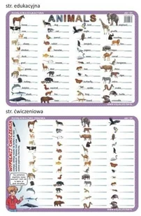 Podkładka edukacyjna. ABC 04. Język angielski. Animals - Książki do nauki języka angielskiego - miniaturka - grafika 2