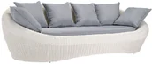 Stoły ogrodowe - Unique Vente Sofa ogrodowa 3-osobowa WHITEHEAVEN z technorattanu - Kolor ecru - miniaturka - grafika 1