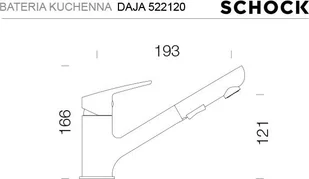 Schock DAJA 522120 croma - Baterie kuchenne - miniaturka - grafika 2
