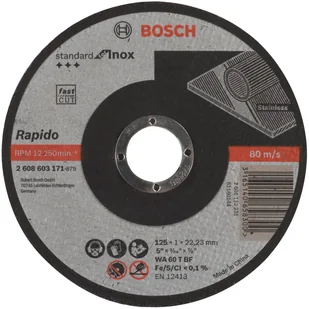Bosch Tarcza tnąca 125x1x22,23 mm, 2608603171 2.608.603.171 - Materiały ścierne - miniaturka - grafika 3