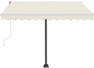 VidaXL Lumarko Wolnostojąca, ręcznie zwijana markiza, 300x250 cm, kremowa  3069697 VidaXL - Markizy - miniaturka - grafika 5