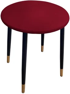 Taboret TRIX AL14 mahoń podstawa czarna/złota - Taborety i hokery - miniaturka - grafika 2