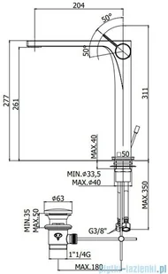 Paffoni Rock bateria umywalkowa chrom RO081CR | - Baterie umywalkowe - miniaturka - grafika 2