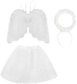 Dodatki do strojów karnawałowych - KRASZEK Zestaw "Aniołek Deluxe" KRASZEK EKGM014 - miniaturka - grafika 1