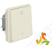 Wyłączniki światła i elektryczne - Hager BERKER W.1 Moduł wyłącznika 1-klawiszowy 2-biegunowy z nadrukiem "0/1" IP55 biały 30423512 30423512/HAG - miniaturka - grafika 1