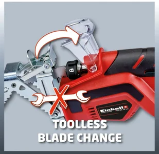 Einhell GE-GS 18 Li Solo kolor czerwony czarny bez akumulatora i ładowarki (3408220) - Pozostałe narzędzia ogrodowe - miniaturka - grafika 4