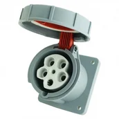 Osprzęt siłowy - TP Electric Gniazdo tablicowe prosta 5P 63A 400V IP67 4081 3134-322-1600 - miniaturka - grafika 1