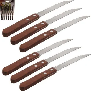 Noże / sztućce do steków pizzy grillowe 6 szt 831102 - Noże kuchenne - miniaturka - grafika 4