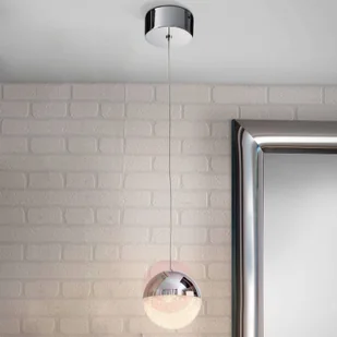 Schuller Lampa wisząca LED Sphere, chrom, 1-pkt., 12 cm - Lampy sufitowe - miniaturka - grafika 2