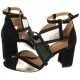 Sandały damskie - Maciejka Sandały Czarne/Zielone 05181-09/00-5 (MA753-c) - miniaturka - grafika 1