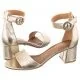 Sandały damskie - Maciejka Sandały Złote 04141-42/00-5 (MA907-a) - miniaturka - grafika 1