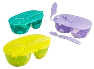 Akuku ALBIS MAZUR SP Z O.O Miseczka dwukomorowa A0303 1 sztuka - Miseczki i talerzyki dla dzieci - miniaturka - grafika 2