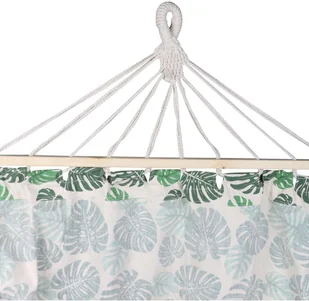 Royokamp Hamak Maiami z frędzlami 2 osobowy 200x150cm zielony 1031217 - Hamaki - miniaturka - grafika 3