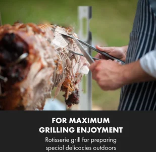 Klarstein Sauenland Survivor, grill do pieczenia prosiąt, rożen obrotowy, 12 W, 70 kg maks., stal szlachetna GQ5-SauenlandSurvivo - Grille - miniaturka - grafika 2