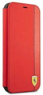 Ferrari FESAXFLBKP13SRE iPhone 13 mini 5,4" czerwony/red book On Track Carbon Stripe hurtel-82447-0 - Etui i futerały do telefonów - miniaturka - grafika 3
