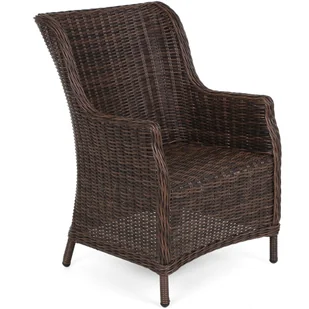 HOME &amp; GARDEN HOME & GARDEN Meble ogrodowe technorattanowe Bristol Round Elegant 150 cm Brown Mat / Brown Melange 6+1 671124 - Meble ogrodowe - miniaturka - grafika 6