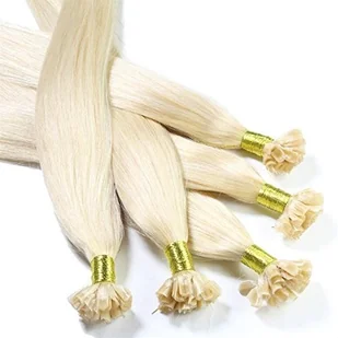 hair2heart 200 X 0.5 G przedłużenie włosów prawdziwe włosy dopinki firmy z u-TIP Keratin bondings, długość 60 cm/akcesoria do włosów zagęszczanie włosów//gładka struktura  najwyższa jakość  wiele kol - Gadżety na imprezę - miniaturka - grafika 7