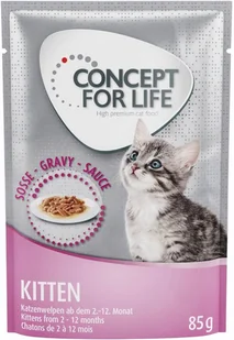 Concept for Life Concept for Life Kitten w sosie - 48 x 85 g - Mokra karma dla kotów - miniaturka - grafika 3
