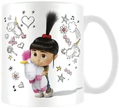 Filiżanki - Pyramid Filiżanka z motywem z Minionków: Agnes, gryzmoły i jednorożce 315 ml, ceramika, kolor biały AFMG24602 - miniaturka - grafika 1