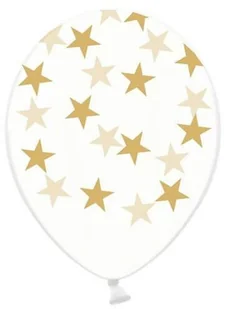 Strong Balony, "Gwiazdki złote", 14", Strong, biały, 6 szt. - Balony i akcesoria - miniaturka - grafika 7