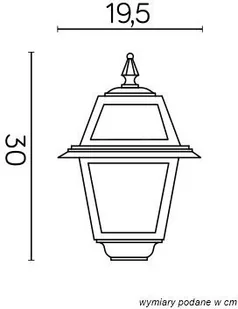 Su-Ma głowica lampy WITRAŻ (K 1018 N) - Lampy ogrodowe - miniaturka - grafika 3