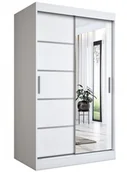 Szafy - Biała szafa przesuwna z lustrem P9-F67 - miniaturka - grafika 1
