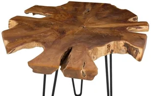 Beliani Zestaw 2 stolików pomocniczych ciemne drewno z czarnym CAMROSE - Ławy i stoliki kawowe - miniaturka - grafika 6