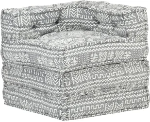 vidaXL Puf modułowy, jasnoszary, tkanina vidaXL - Pufy i podnóżki - miniaturka - grafika 6