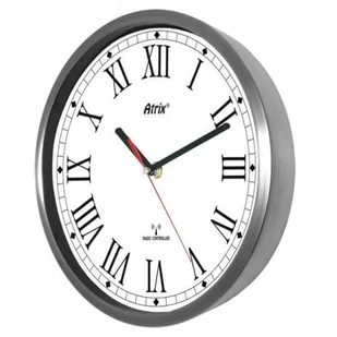 Atrix Zegar stal nierdzewna sterowany radiowo #2 AS02RC_R - Zegary - miniaturka - grafika 2