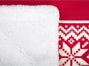 Beliani Koc 150 x 200 cm czerwony VANTAA - Koce - miniaturka - grafika 6