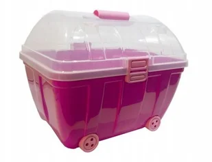 Pojemnik Kuferek z kółkami na zabawki Żółty - Pojemniki na zabawki - miniaturka - grafika 4