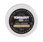 Kosmetyki do pielęgnacji twarzy męskie - TONI&GUY TONI&GUY Men Moisturising Solid Stubble Cleanser krem oczyszczający 75 ml dla mężczyzn - miniaturka - grafika 1