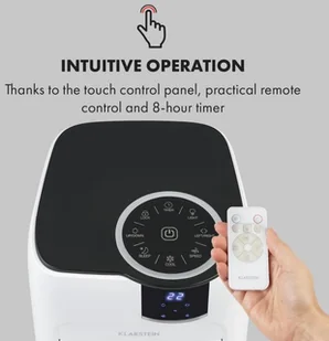 Klarstein Sonnendeck, klimatyzer, klimator, schładzacz powietrza, 65W, timer 8h, pilot, biały ACO18-SonnendeckWH - Klimatory - miniaturka - grafika 5