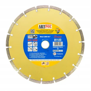 ART Pol Pol Tarcza diamentowa segmentowa 230 x 22,2mm 81123 AR81123 - Akcesoria do elektronarzędzi - miniaturka - grafika 2