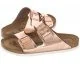 Klapki i japonki damskie - Birkenstock Klapki Arizona BS Soft Footbed Metallic Copper 0952093 (BK145-a) - miniaturka - grafika 1