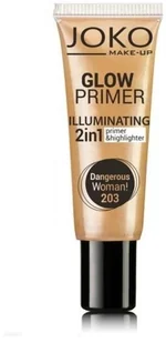 JOKO Make-Up Glow Primer Illuminating 2in1 Primer&Highlighter baza i rozświetlacz w kremie 2w1 203 Dangerous Woman 25ml 5903216100807 [11135824] - Bazy pod makijaż - miniaturka - grafika 4