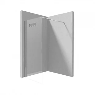 Deante Kabina walk-in z powłoką 100x200 cm / 8 mm + wieszak na ręczniki, chrom KQM 030P - Kabiny prysznicowe - miniaturka - grafika 2