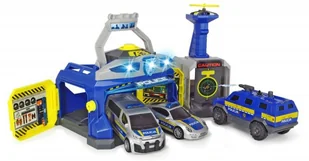 Dickie Sos Policyjna jednostka Swat + 3 Auta - Tory, garaże, parkingi - miniaturka - grafika 2