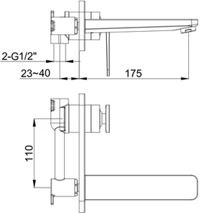 Kohlman Wexpo bateria umywalkowa podtynkowa chrom QW185W | - Baterie podtynkowe - miniaturka - grafika 2