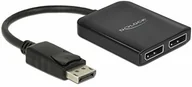 Akcesoria do MP3 - Delock DisplayPort 1.4 Splitter 1 x DisplayPort do 2 x DisplayPort MST 87768 - miniaturka - grafika 1