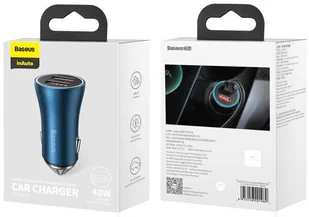 Baseus Baseus Golden Contactor Pro | Ładowarka samochodowa 2x USB Huawei FCP Quick Charge 3.0 Samsung AFC 40W TZCCJD-A0G - Ładowarki samochodowe Baseus Baseus Golden Contactor Pro | Ładowarka samochodowa 2x USB Huawei FCP Quick Charge 3.0 Samsung AFC 40W TZCCJD-A0G - Ładowarki samochodowe - miniaturka - grafika 11