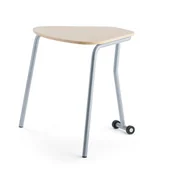 Meble do szkół i przedszkoli - AJ Produkty Stół składany HEX, 740x800x620 mm, aluminium, brzoza - miniaturka - grafika 1
