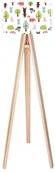 Lampy stojące - Macodesign Lampa podłogowa Święto lasu tripod-foto-275p, 60 W - miniaturka - grafika 1