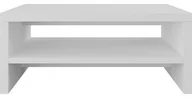 Ławy i stoliki kawowe - Helvetia Stolik kawowy AMBER 99 Biały + biały połysk 22971099 - miniaturka - grafika 1