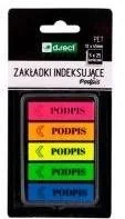 D.rect Zakładki indeksujące 12x45mm Podpis - Artykuły biurowe - miniaturka - grafika 2